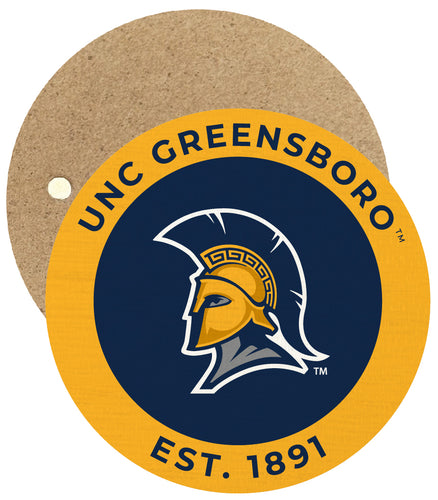 North Carolina Greensboro Spartans Round Wooden 2.5