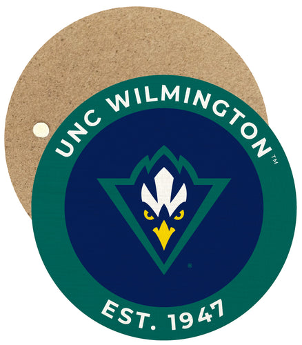 North Carolina Wilmington Seahawks Round Wooden 2.5