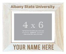 Load image into Gallery viewer, Albany State University Customizable Wooden Photo Frame Matted 4&quot;x 6&quot; Officially Licensed Collegiate Product
