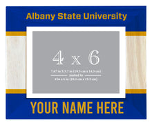 Load image into Gallery viewer, Albany State University Customizable Wooden Photo Frame Matted 4&quot;x 6&quot; Officially Licensed Collegiate Product Printed
