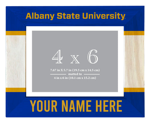 Albany State University Customizable Wooden Photo Frame Matted 4