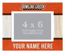 Load image into Gallery viewer, Bowling Green Falcons Customizable Wooden Photo Frame Matted 4&quot;x 6&quot; Officially Licensed Collegiate Product
