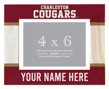 Load image into Gallery viewer, College of Charleston Customizable Wooden Photo Frame Matted 4&quot;x 6&quot; Officially Licensed Collegiate Product
