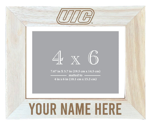 University of Illinois at Chicago Customizable Wooden Photo Frame Matted 4