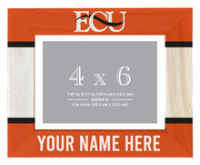 Load image into Gallery viewer, East Central University Tigers Customizable Wooden Photo Frame Matted 4&quot;x 6&quot; Officially Licensed Collegiate Product Printed
