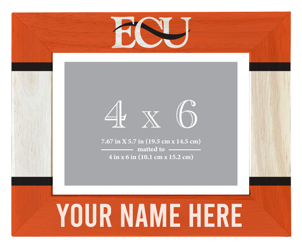 East Central University Tigers Customizable Wooden Photo Frame Matted 4