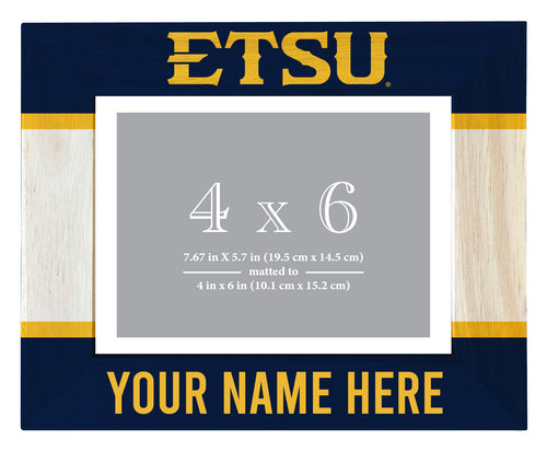 East Tennessee State University Customizable Wooden Photo Frame Matted 4