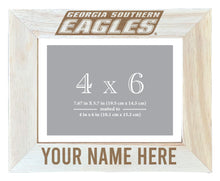 Load image into Gallery viewer, Georgia Southern Eagles Customizable Wooden Photo Frame Matted 4&quot;x 6&quot; Officially Licensed Collegiate Product
