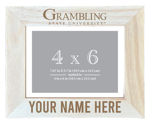 Grambling State Tigers Customizable Wooden Photo Frame Matted 4