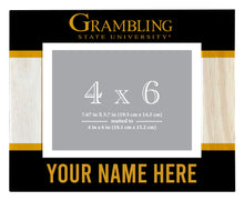 Load image into Gallery viewer, Grambling State Tigers Customizable Wooden Photo Frame Matted 4&quot;x 6&quot; Officially Licensed Collegiate Product
