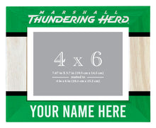 Load image into Gallery viewer, Marshall Thundering Herd Customizable Wooden Photo Frame Matted 4&quot;x 6&quot; Officially Licensed Collegiate Product Printed
