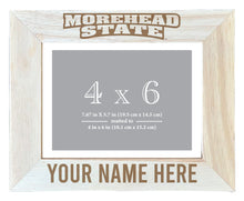 Load image into Gallery viewer, Morehead State University Customizable Wooden Photo Frame Matted 4&quot;x 6&quot; Officially Licensed Collegiate Product Engraved
