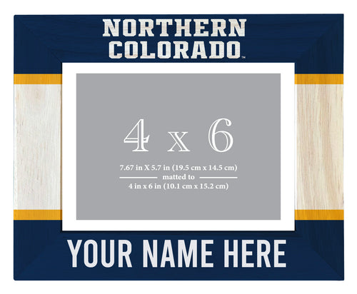 Northern Colorado Bears Customizable Wooden Photo Frame Matted 4