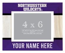 Load image into Gallery viewer, Northwestern University Wildcats Customizable Wooden Photo Frame Matted 4&quot;x 6&quot; Officially Licensed Collegiate Product
