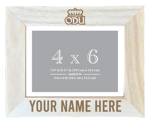 Old Dominion Monarchs Customizable Wooden Photo Frame Matted 4