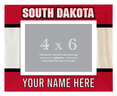 South Dakota Coyotes Customizable Wooden Photo Frame Matted 4