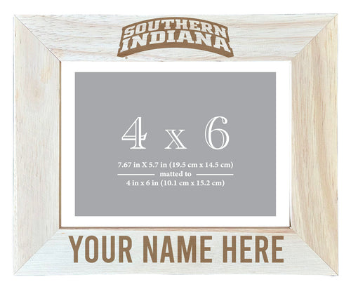 University of Southern Indiana Customizable Wooden Photo Frame Matted 4