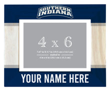 Load image into Gallery viewer, University of Southern Indiana Customizable Wooden Photo Frame Matted 4&quot;x 6&quot; Officially Licensed Collegiate Product
