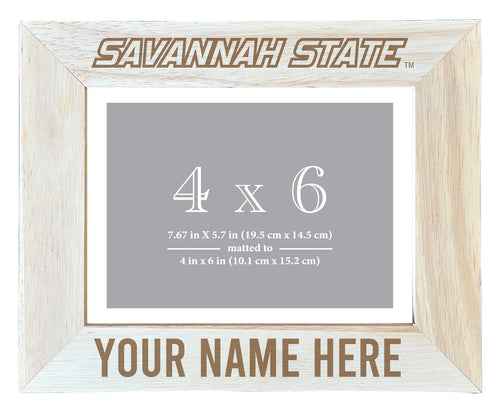 Savannah State University Customizable Wooden Photo Frame Matted 4