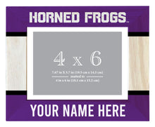 Load image into Gallery viewer, Texas Christian University Customizable Wooden Photo Frame Matted 4&quot;x 6&quot; Officially Licensed Collegiate Product Printed
