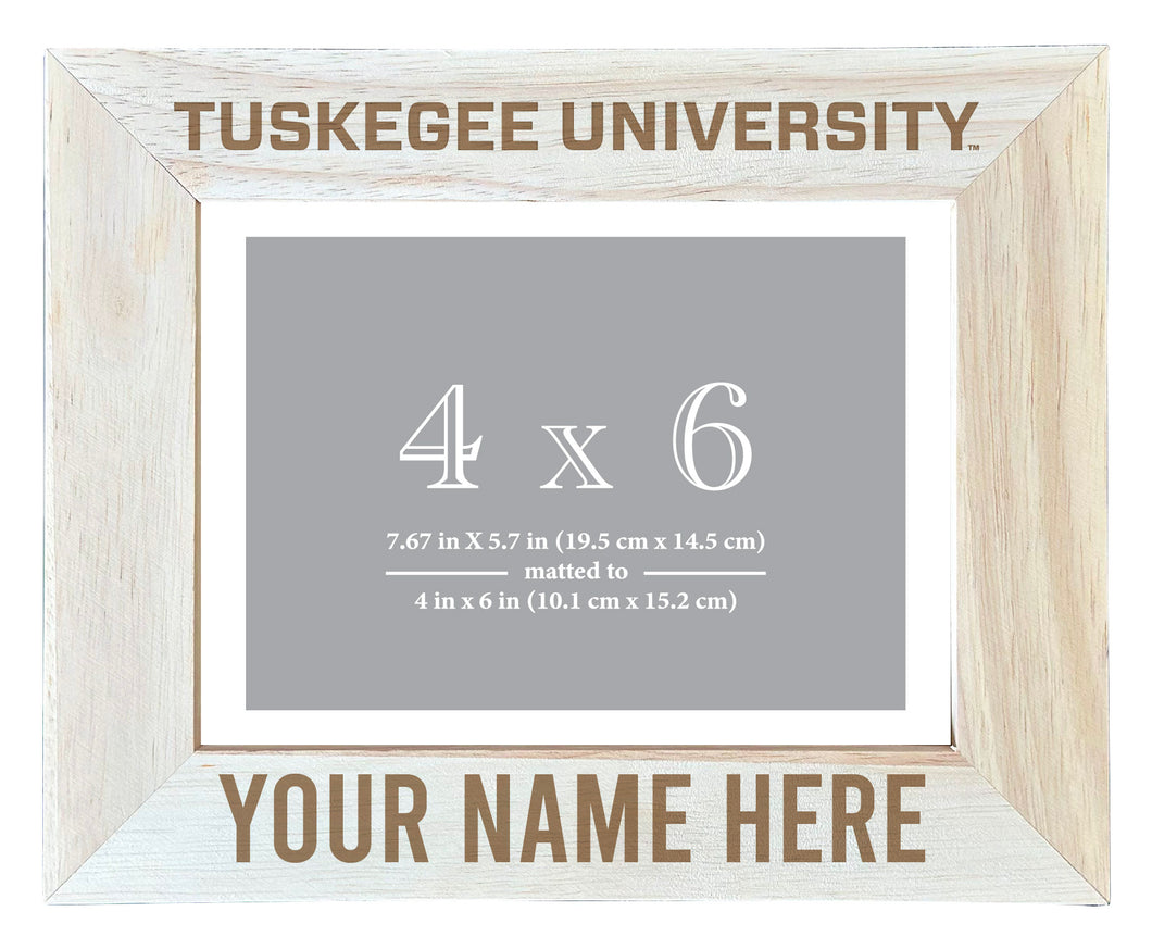 Tuskegee University Customizable Wooden Photo Frame Matted 4