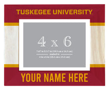 Load image into Gallery viewer, Tuskegee University Customizable Wooden Photo Frame Matted 4&quot;x 6&quot; Officially Licensed Collegiate Product
