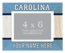 Load image into Gallery viewer, UNC Tar Heels Customizable Wooden Photo Frame Matted 4&quot;x 6&quot; Officially Licensed Collegiate Product Printed
