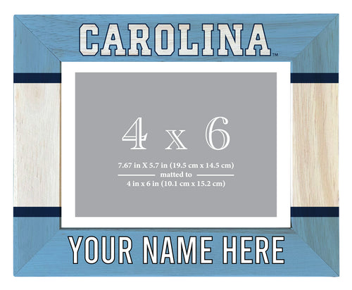 UNC Tar Heels Customizable Wooden Photo Frame Matted 4