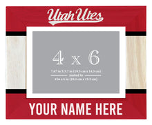 Load image into Gallery viewer, Utah Utes Customizable Wooden Photo Frame Matted 4&quot;x 6&quot; Officially Licensed Collegiate Product
