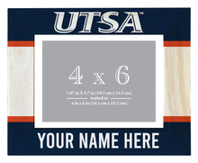 Load image into Gallery viewer, UTSA Road Runners Customizable Wooden Photo Frame Matted 4&quot;x 6&quot; Officially Licensed Collegiate Product
