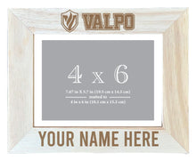 Load image into Gallery viewer, Valparaiso University Customizable Wooden Photo Frame Matted 4&quot;x 6&quot; Officially Licensed Collegiate Product Engraved
