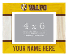 Load image into Gallery viewer, Valparaiso University Customizable Wooden Photo Frame Matted 4&quot;x 6&quot; Officially Licensed Collegiate Product
