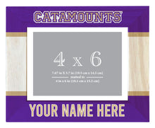 Load image into Gallery viewer, Western Carolina University Customizable Wooden Photo Frame Matted 4&quot;x 6&quot; Officially Licensed Collegiate Product
