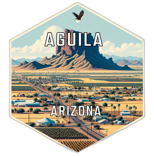 Aguila Arizona Travel Destination Souvenir Vinyl Decal Sticker 2-Inch