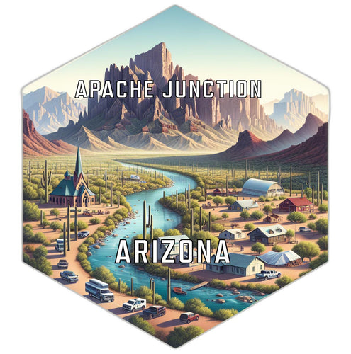 Apache Junction Arizona Travel Destination Souvenir Vinyl Decal Sticker 2-Inch