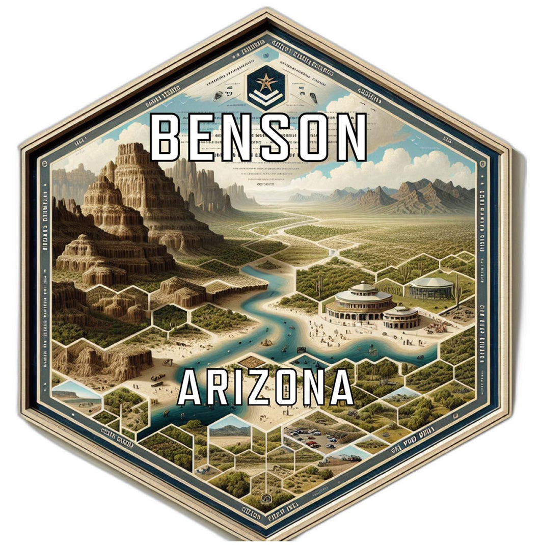 Benson Arizona Travel Destination Souvenir Vinyl Decal Sticker 4-Inch