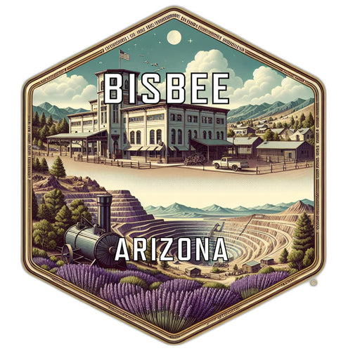 Bisbee Arizona Travel Destination Souvenir Vinyl Decal Sticker 2-Inch