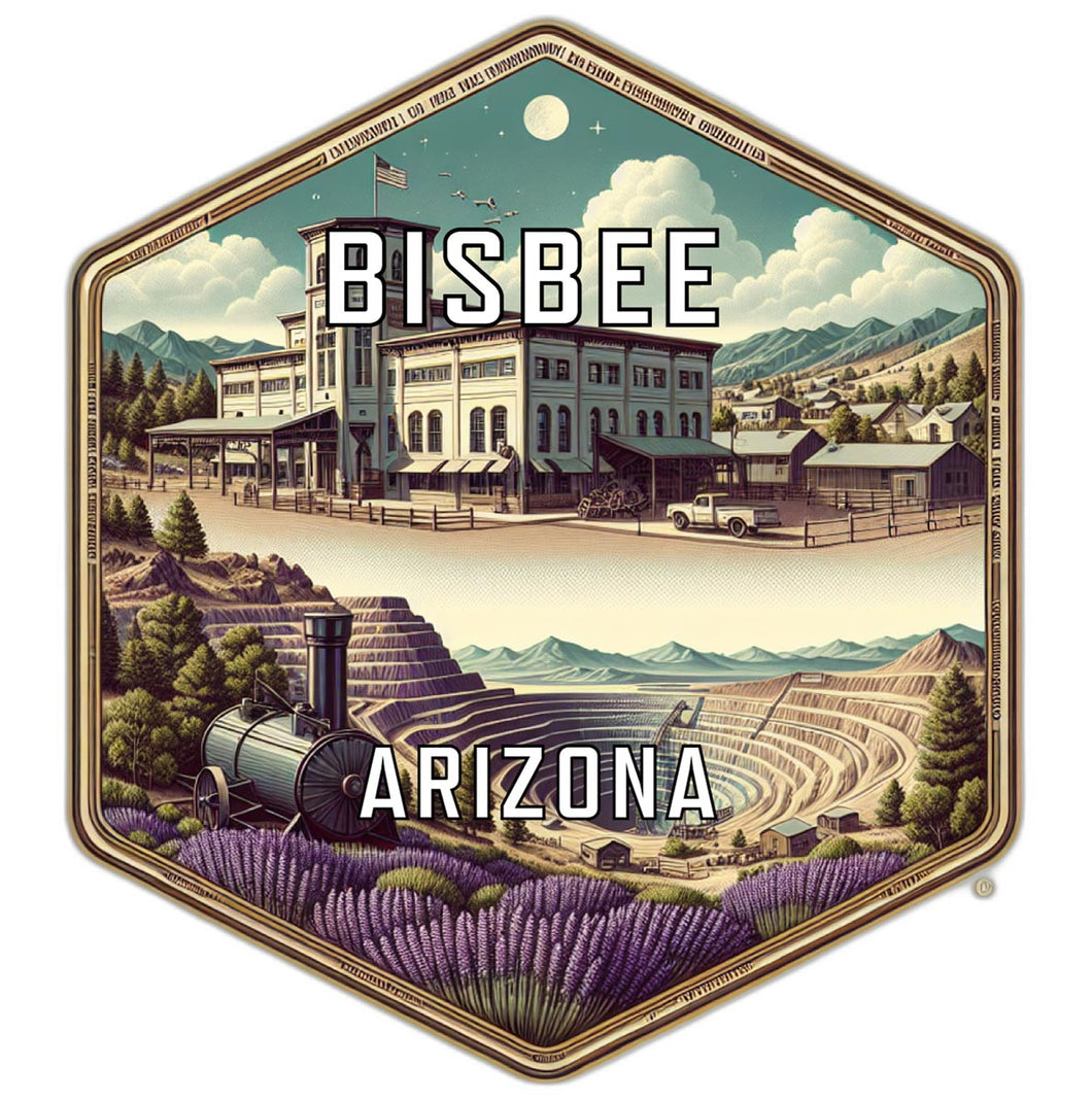 Bisbee Arizona Travel Destination Souvenir Vinyl Decal Sticker 2-Inch