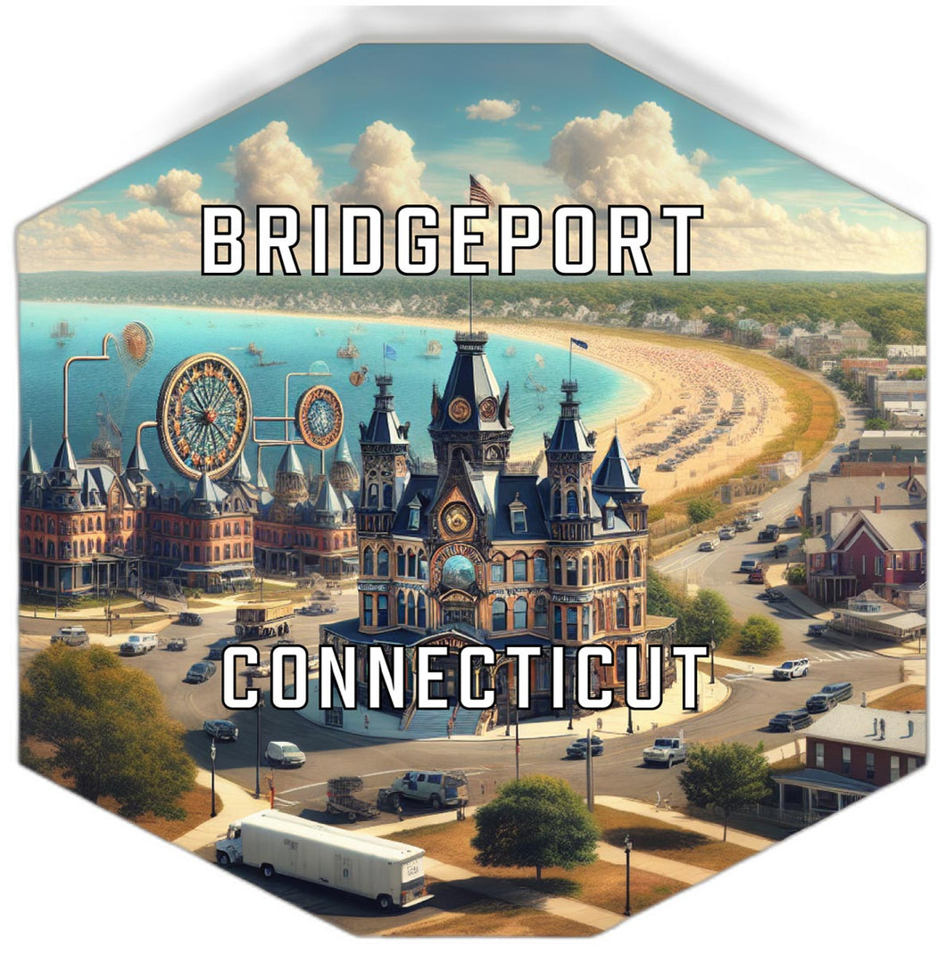 Bridgeport Connecticut Travel Destination Souvenir Vinyl Decal Sticker 4-Inch