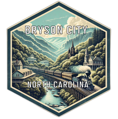 Bryson City North Carolina Travel Destination Souvenir Vinyl Decal Sticker 2-Inch