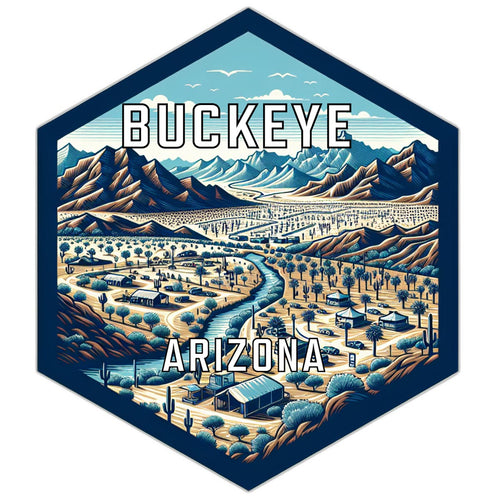 Buckeye Arizona Travel Destination Souvenir Vinyl Decal Sticker 4-Inch