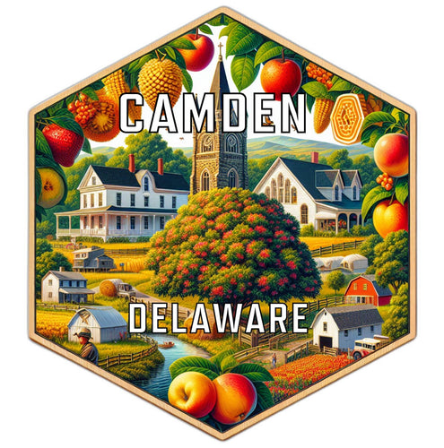 Camden Delaware Travel Destination Souvenir Vinyl Decal Sticker 4-Inch