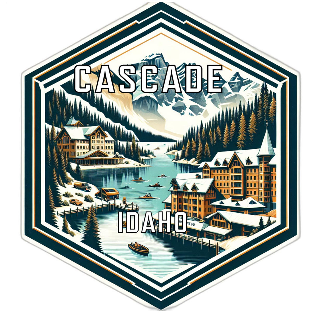 Cascade Idaho Travel Destination Souvenir Vinyl Decal Sticker 2-Inch