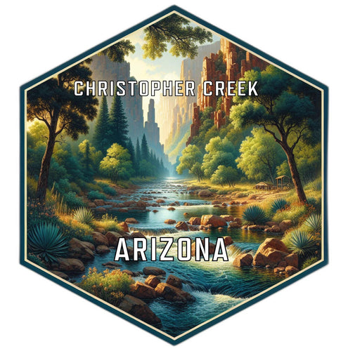 Christopher Creek Arizona Travel Destination Souvenir Vinyl Decal Sticker 2-Inch