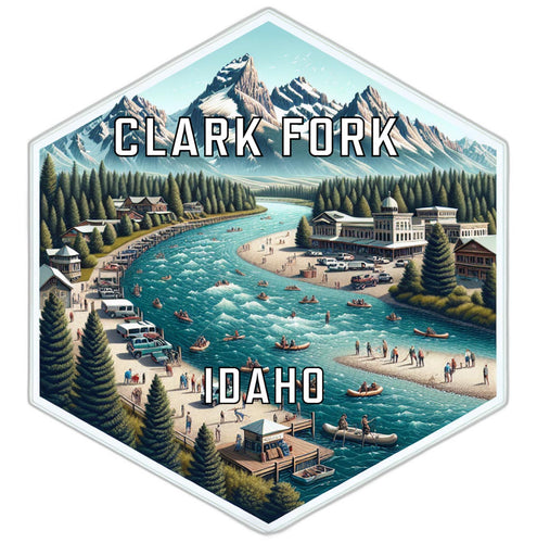 Clark Fork Idaho Travel Destination Souvenir Vinyl Decal Sticker 2-Inch