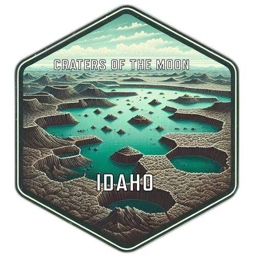 Craters Of The Moon Idaho Travel Destination Souvenir Vinyl Decal Sticker 6-Inch