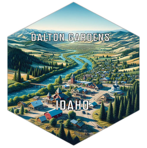 Dalton Gardens Idaho Travel Destination Souvenir Vinyl Decal Sticker 6-Inch