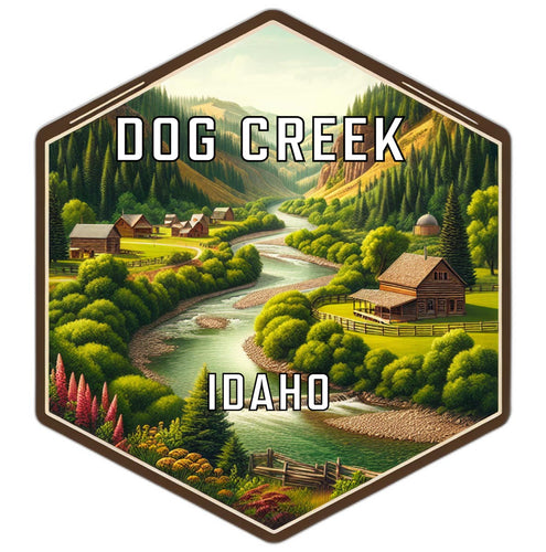 Dog Creek Idaho Travel Destination Souvenir Vinyl Decal Sticker 2-Inch