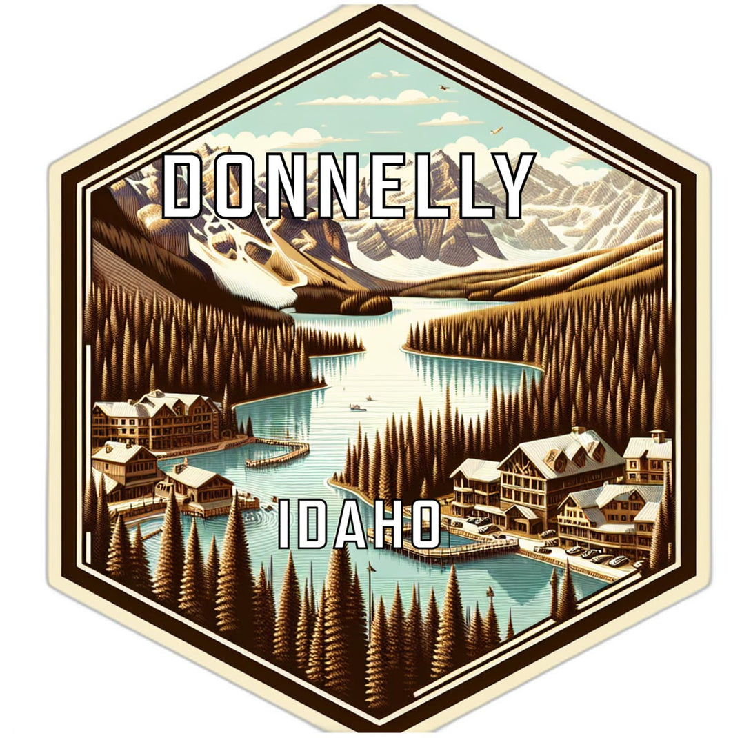 Donnelly Idaho Travel Destination Souvenir Vinyl Decal Sticker 2-Inch