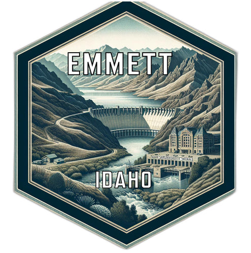 Emmett Idaho Travel Destination Souvenir Vinyl Decal Sticker 2-Inch